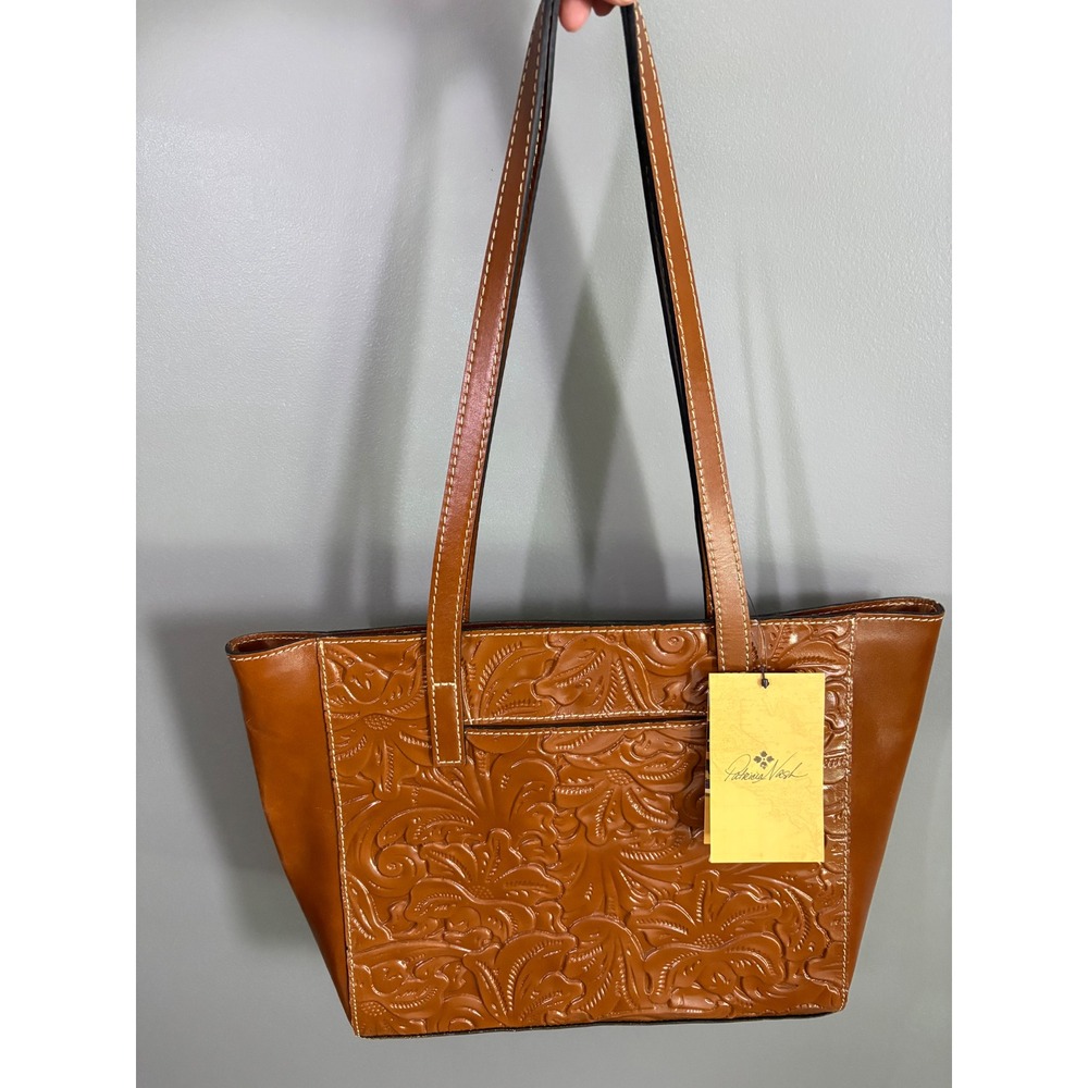 NWT Patricia Nash Varsi Tote Florence Tooled Leather Floral Handbag Artisan Boho